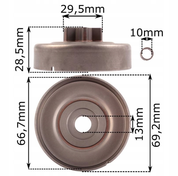 KOMPLETNY KOSZ BĘBEN SPRZĘGŁA STIHL MS 171 181 211 ZAMIENNIK Rodzaj bęben