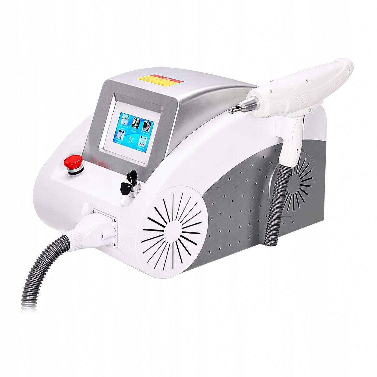 Laser Q-Switched Nd Yag 3v1 1064/532/1320 nm pro obličej a tělo, silný