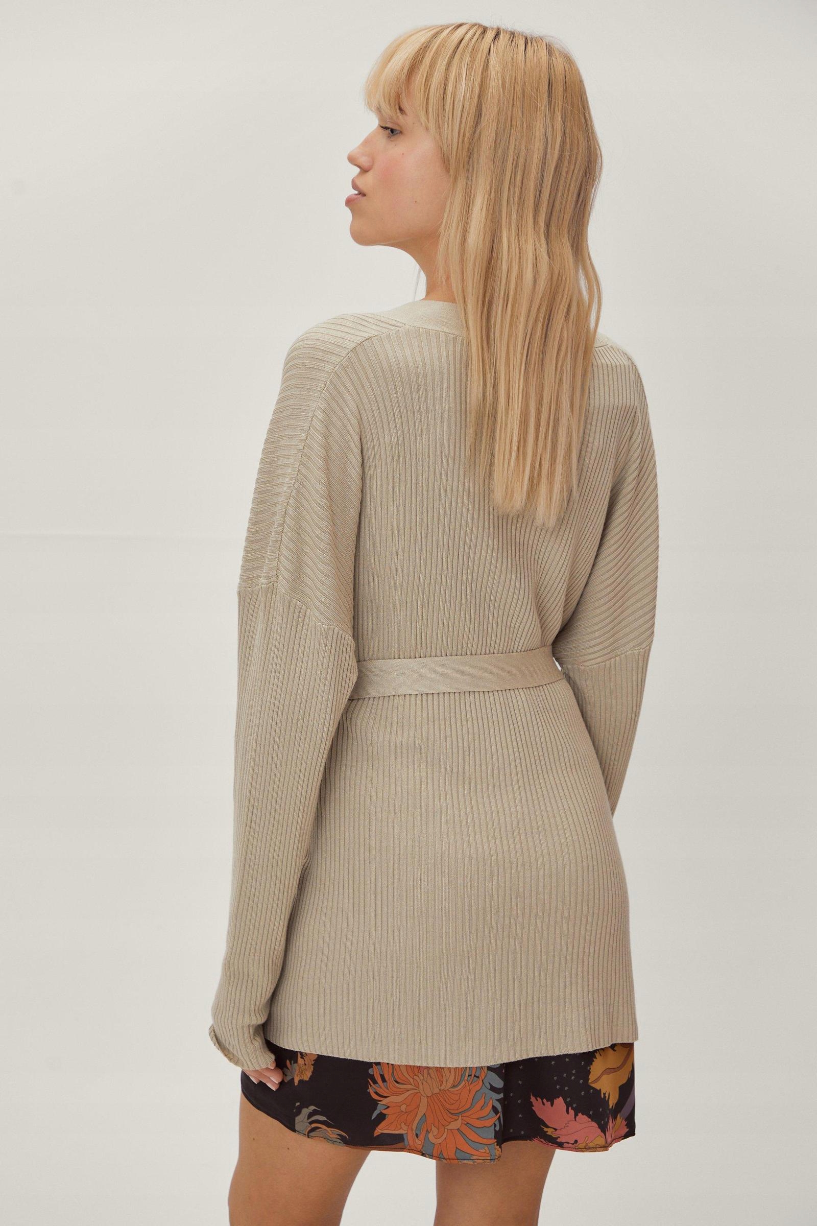 KARDIGAN PRĄŻKI M LC94207 *NASTY GAL Rozmiar M