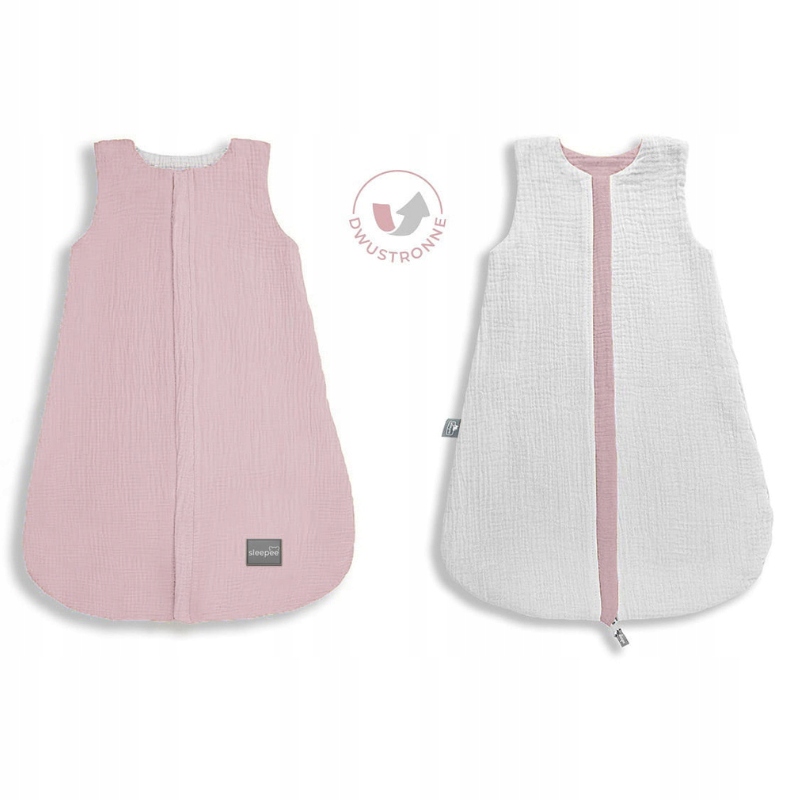 Dwustronny Śpiworek Muślinowy (0-4m) Rose - Sleepee