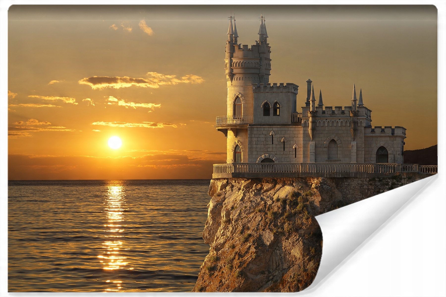 

Fototapeta do Sypialni Zamek Zachód Słońca 135x90