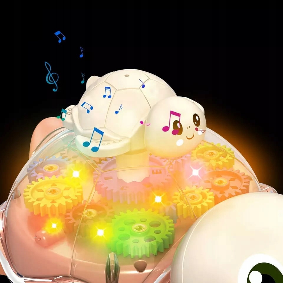 ŻÓŁW ŚWIECĄCY Z DŹWIĘKIEM JEŻDZĄCY INTERAKTYWNY Certyfikaty, opinie, atesty CE