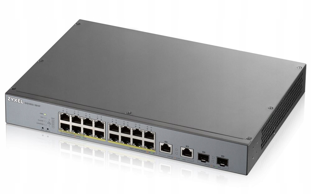 Zyxel GS1350-18HP 18 Port smart managed Cctv PoE switch, long range, 250W,