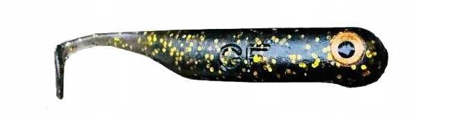 Great Fish GF1 Black & Gold 4,9 mm ripper 1 g No Scent soft bait 10 sztuk