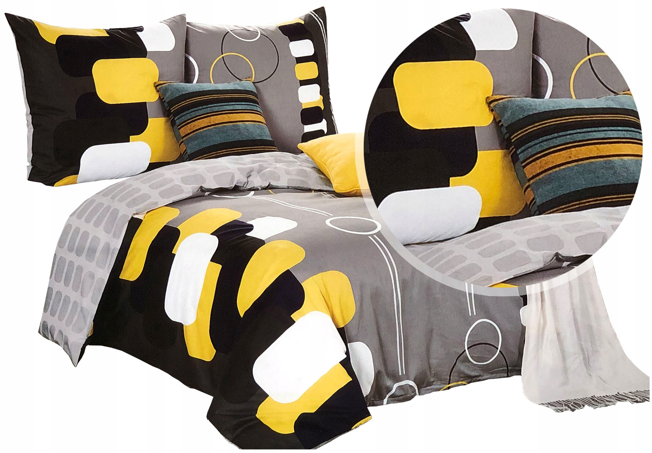 Pościel 160x200 Elway 100% Bawełna Komplet Pościeli Satynowej Nowe