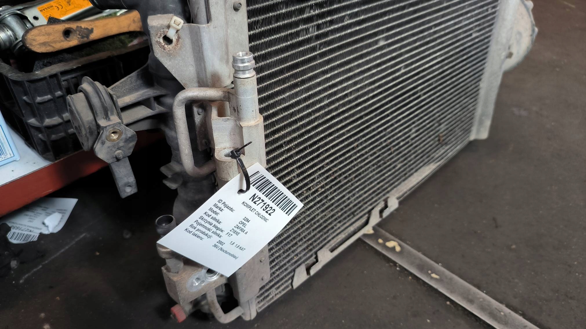 KOMPLET Radiateur 1.8 OPEL ZAFIRA A