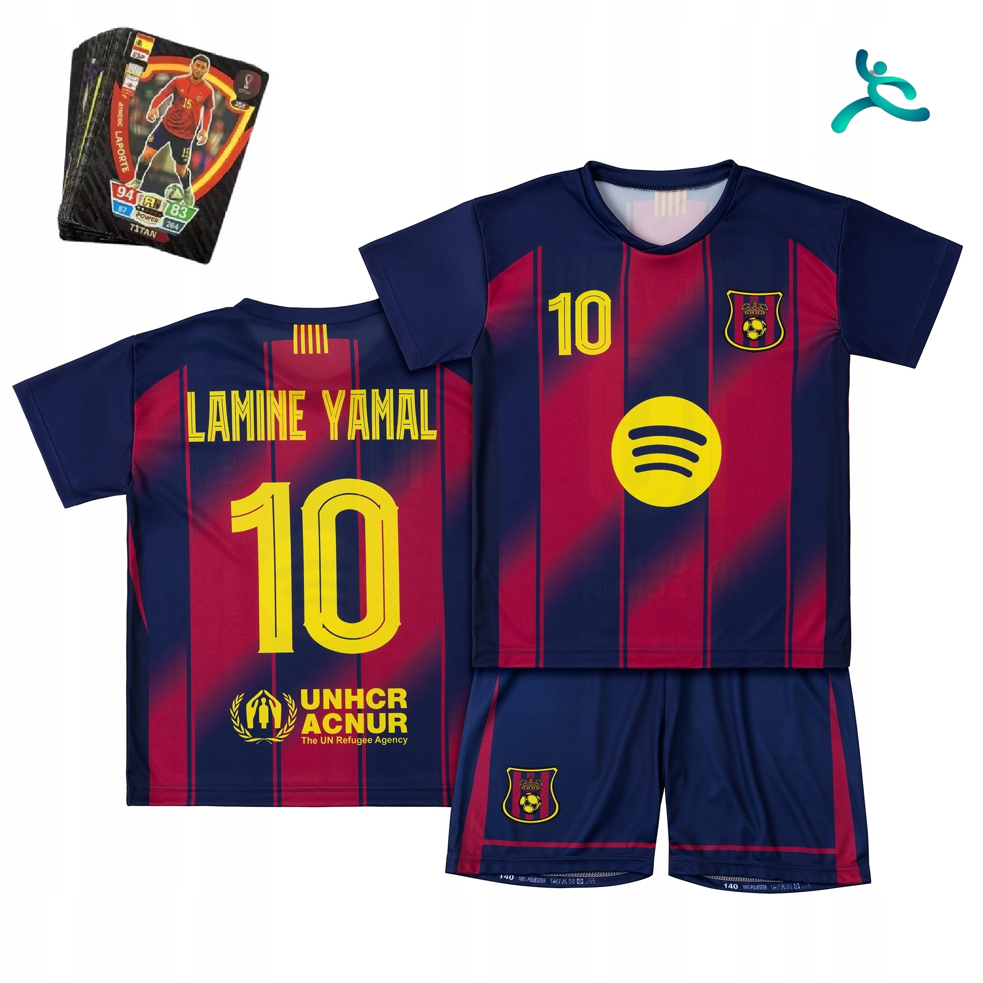 Strój komplet piłkarski Lamine Yamal rozm. 170