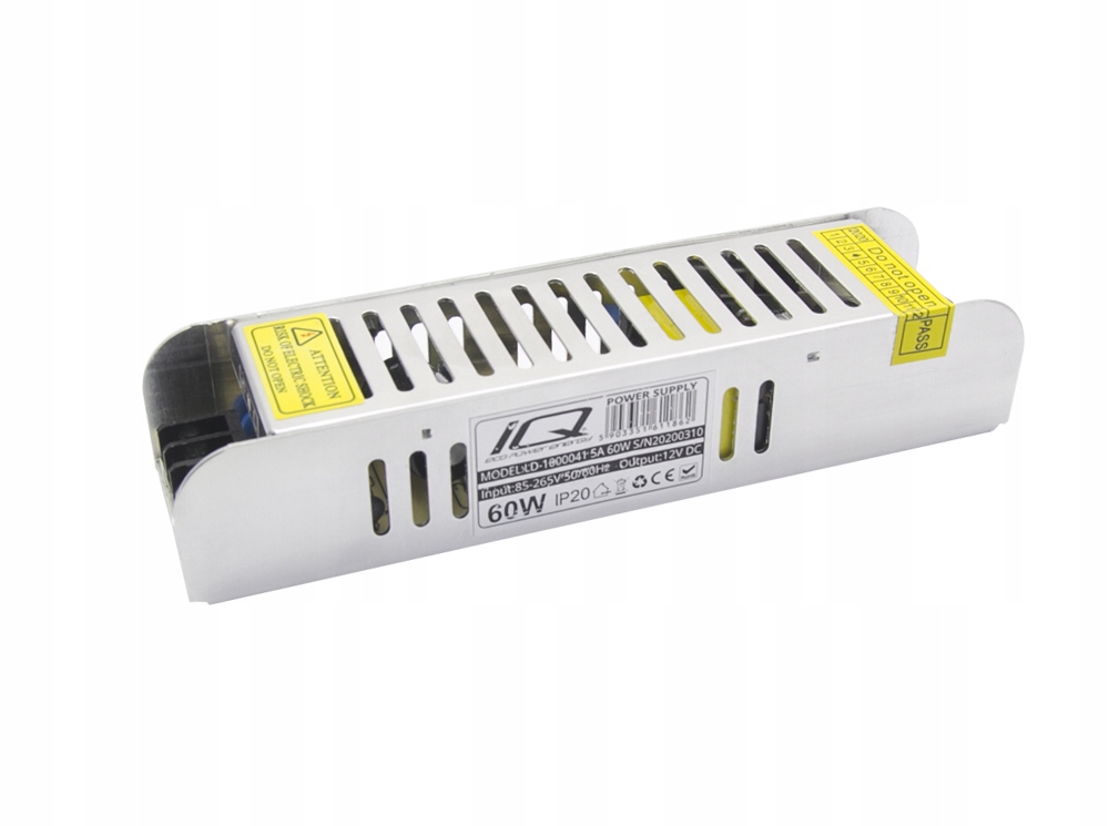 

Zasilacz Transformator 12V DC 60W 5A Led Slim