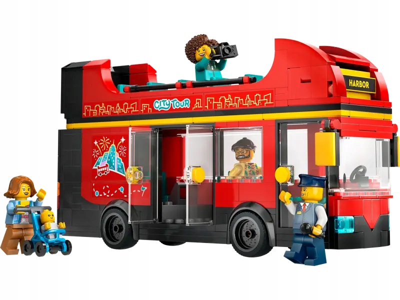 Lego City 60407 Červený patrový autobus