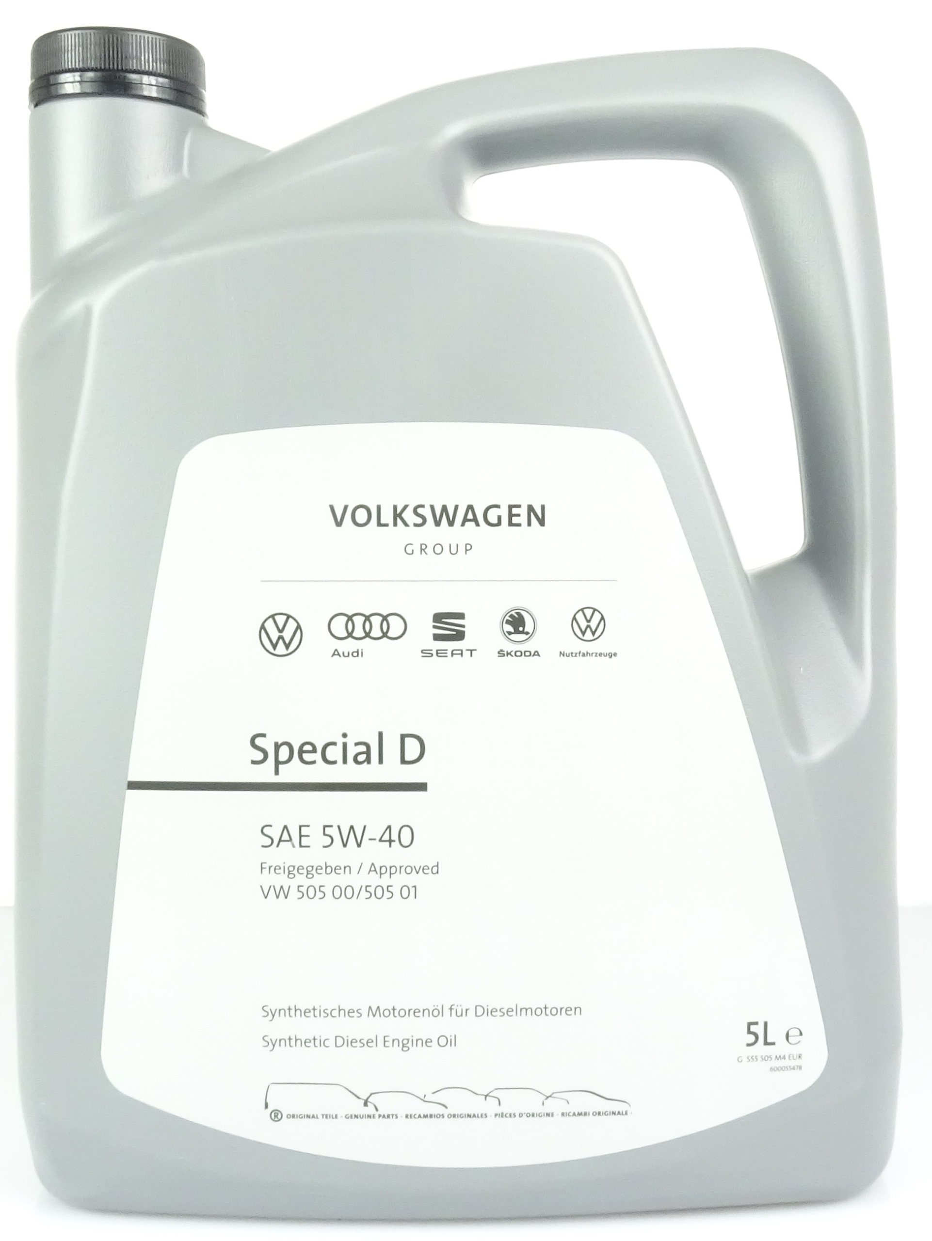 

Oryginalny Olej Vag Special D Vw 505.00/505.01 5L