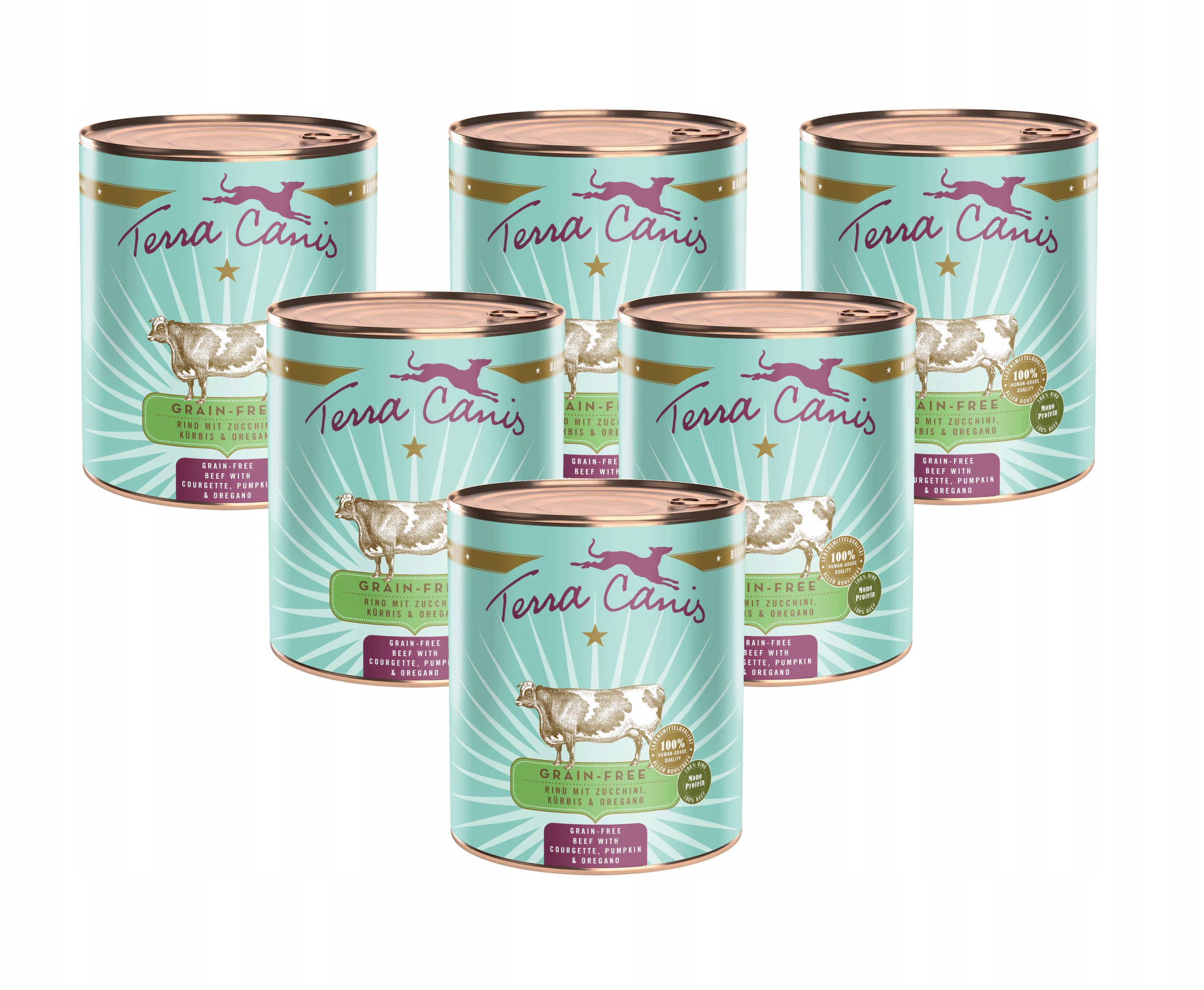 Terra Canis – Hovězí maso s cuketou a dýní 6x800 g