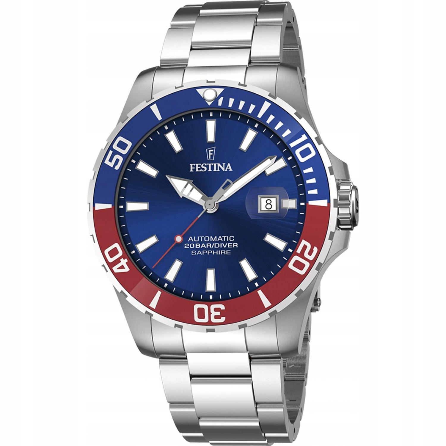 Pánské Hodinky Festina F20531-5 stříbrný náramek