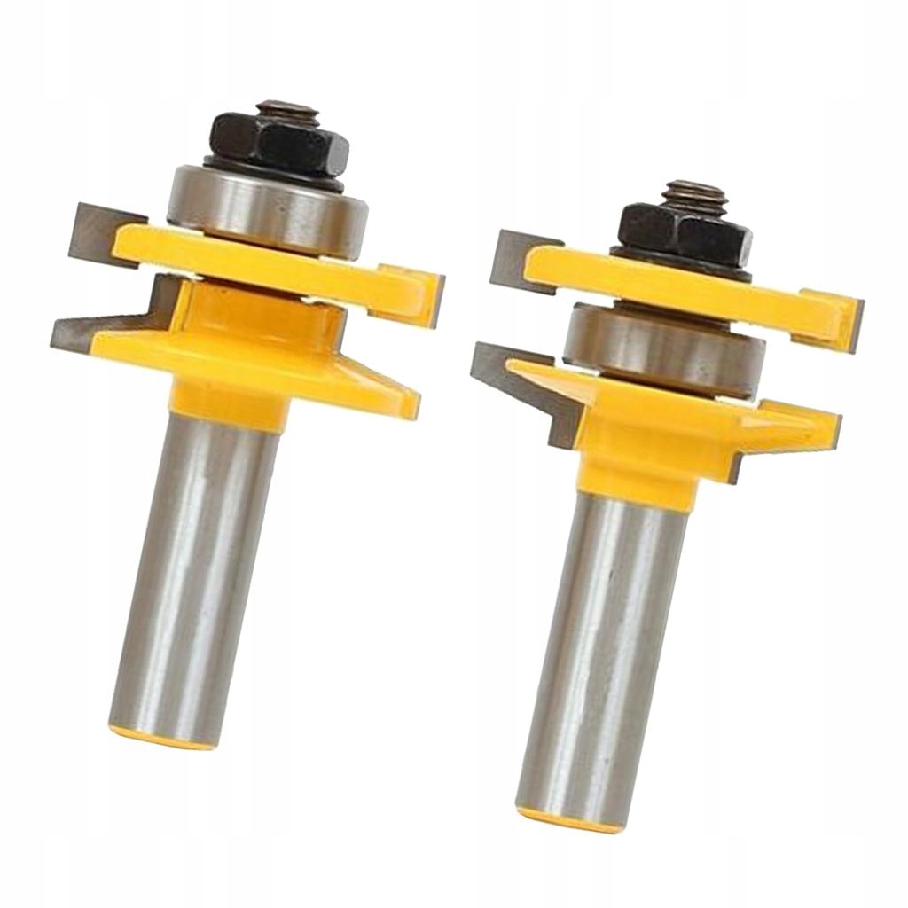 2pcs 1/2 Inch Shank Rail And Stile Router Bits