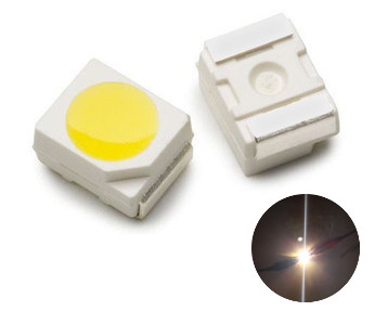 Dioda LED SMD WHITE 3000K PLCC-2 3528, 50 sztuk