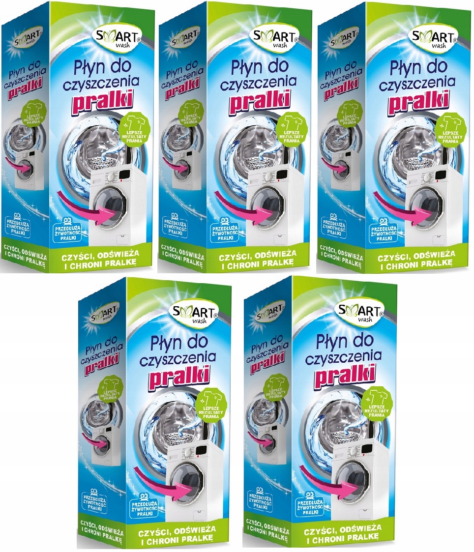 

Smart Płyny do Czyszczenia Pralki Zestaw 5x250ml