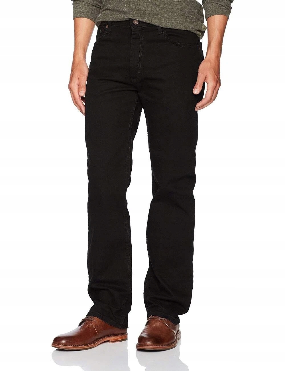 Wrangler Černé Jednoduché Džíny Z Bavlny A Elastanu 32/32 6BA