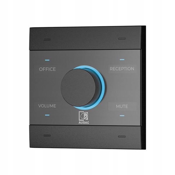 Audac NCP105/B Univerzální síťový panel PoE, černá verze