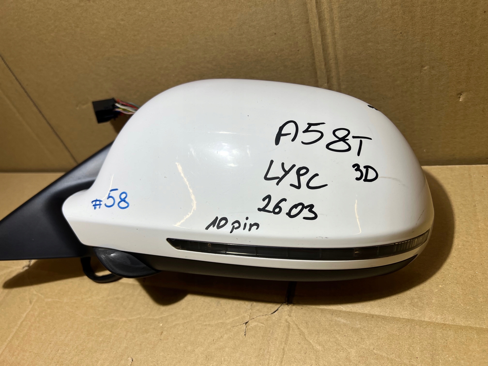 AUDI A5 8T 3D COUPE mirror left 10 PIN LY9C EUROPA