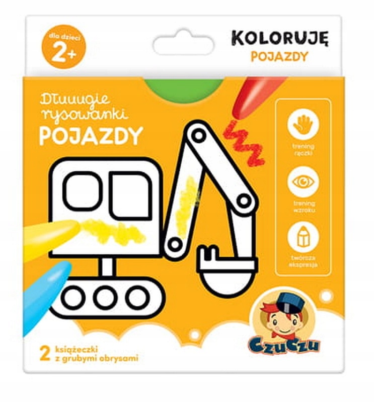 

Długie Rysowanki Chwytam Kredkę Pojazdy +2 lata