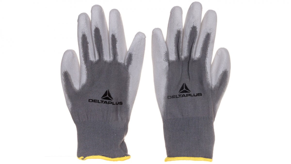 

Rękawice dziane z poliestru (100), dłoń powlekana