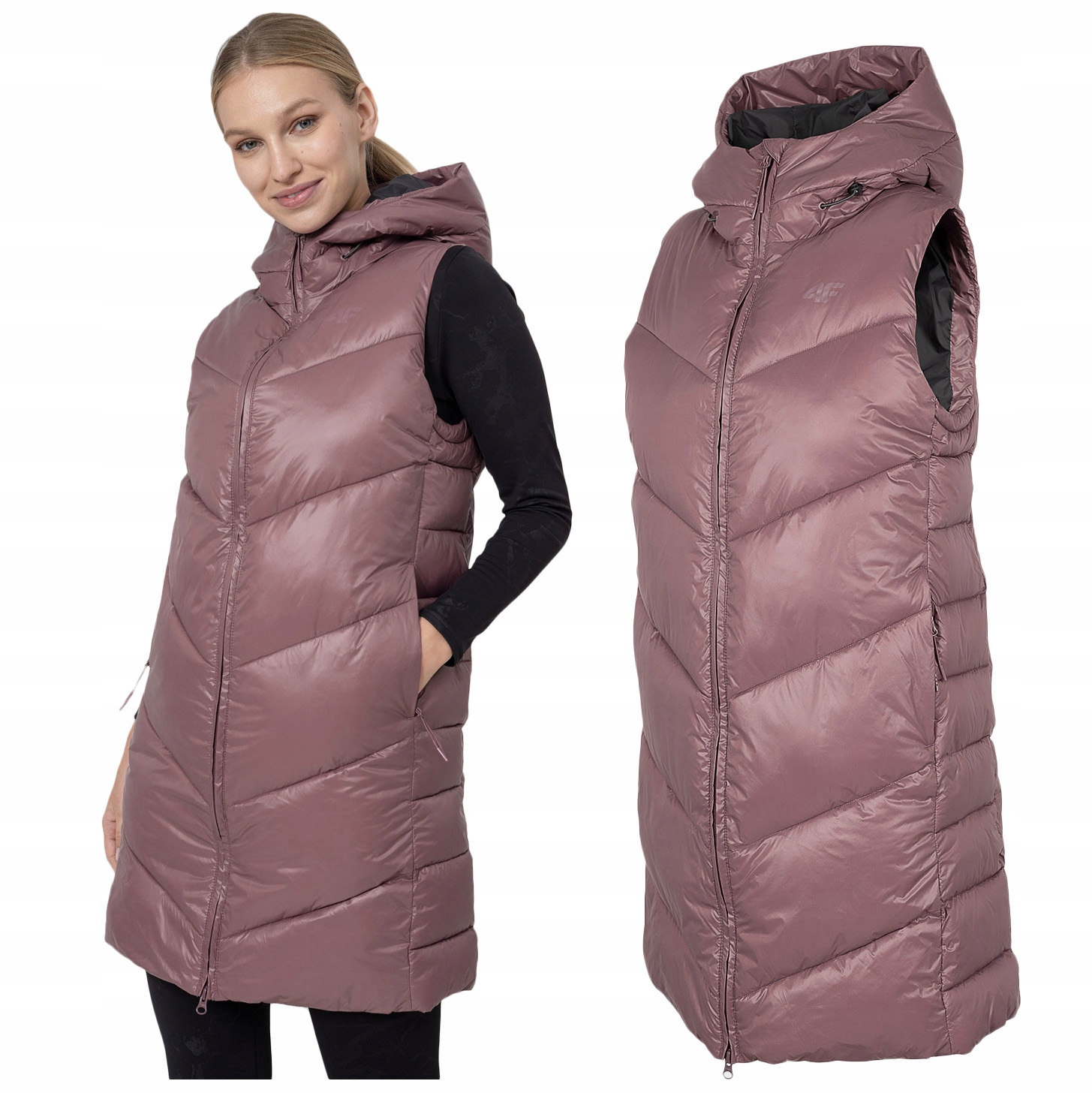 

Bezrękawnik kamizelka Puchowa długa 4F KUDP006 L