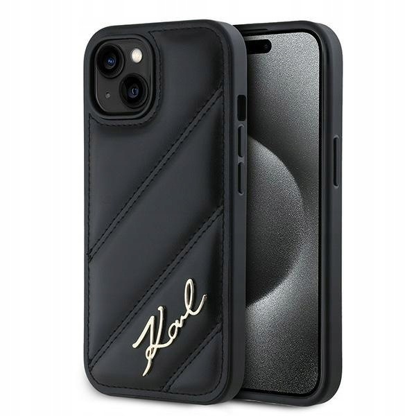 Karl Lagerfeld KLHCP15SPQDSMGK iPhone 15 14 13 6.1" czarny/black h