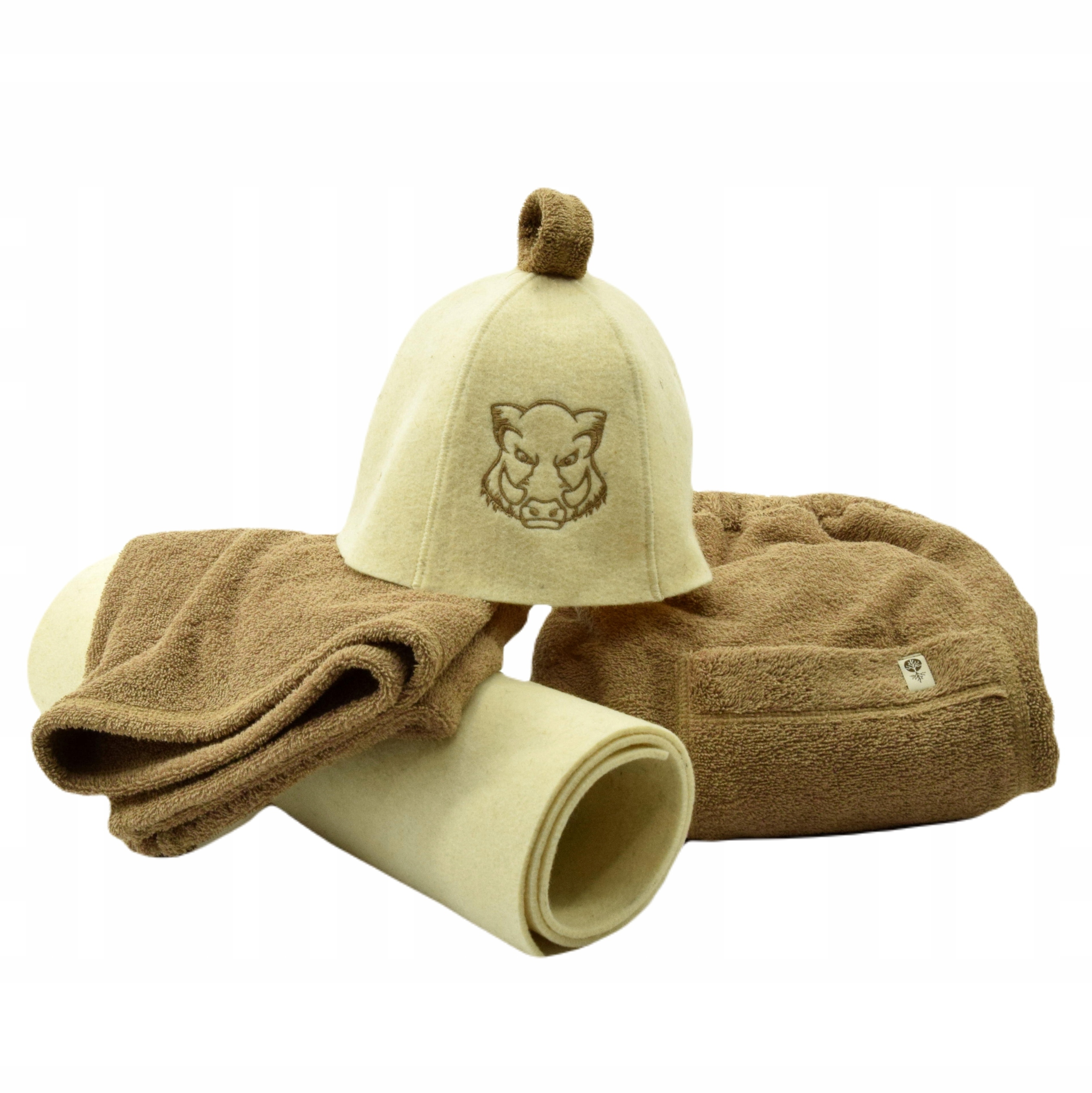 Čepice Klobouk do sauny Kilt Mata Ručník- Pánský set 4 cz velikost- M