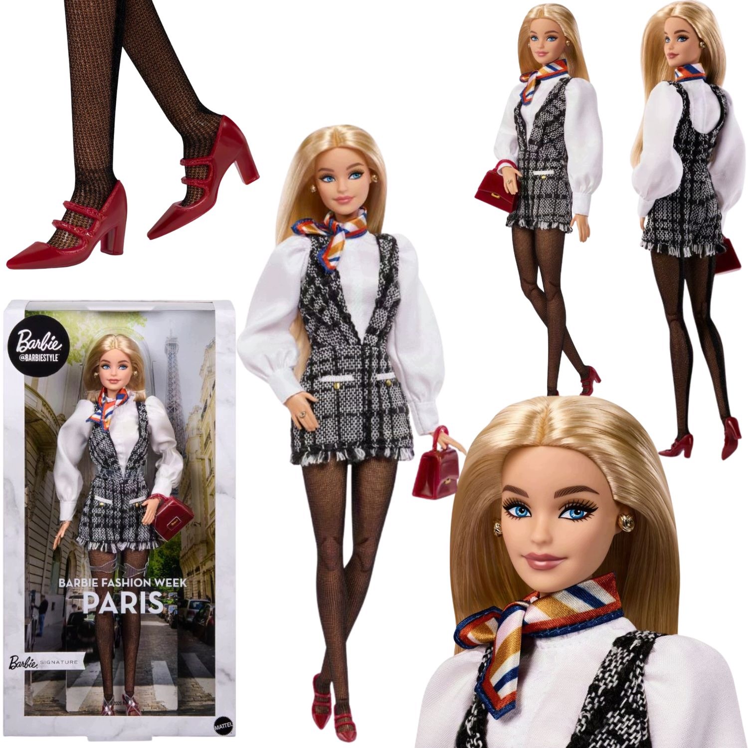 Lalka Barbie Kolekcjonerska Modowa Z Paryża Paris Fashion Week Z Torebką