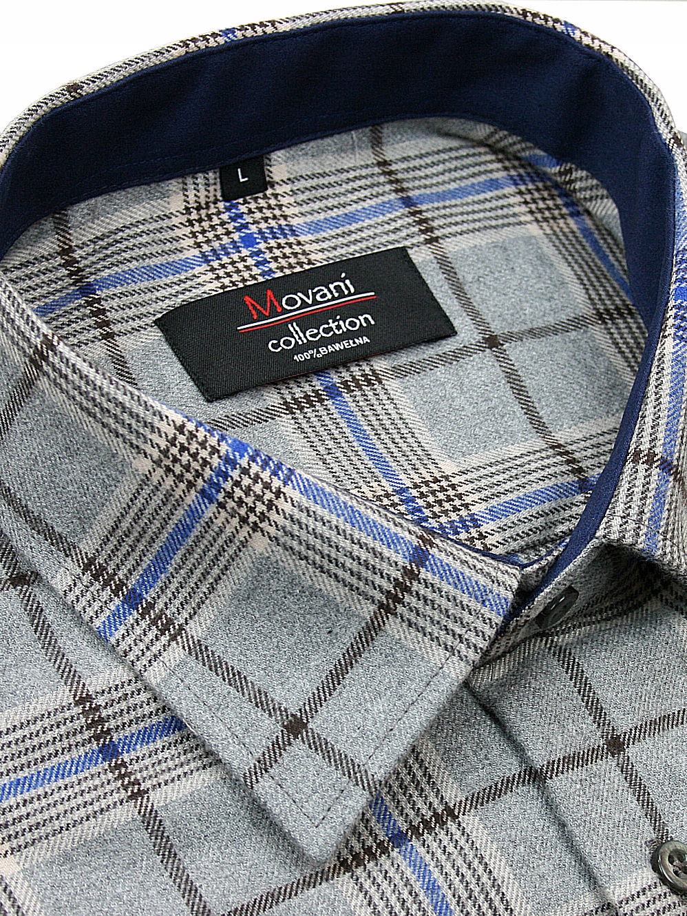 

koszula flanelowa Movani taliowanaPOLSKA100% Baweł