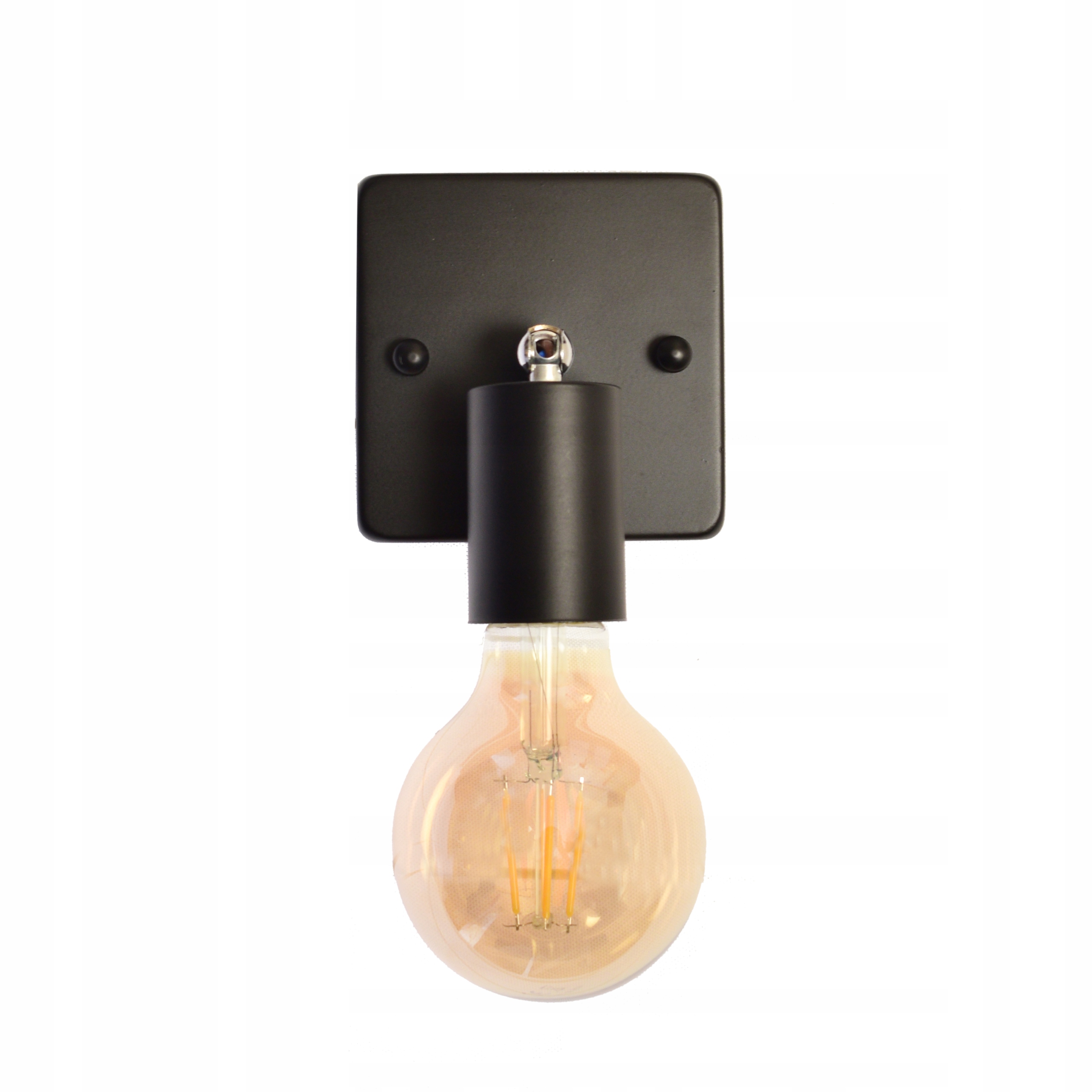 

Kinkiet regulowany czarny kwadratowy mały Ezo