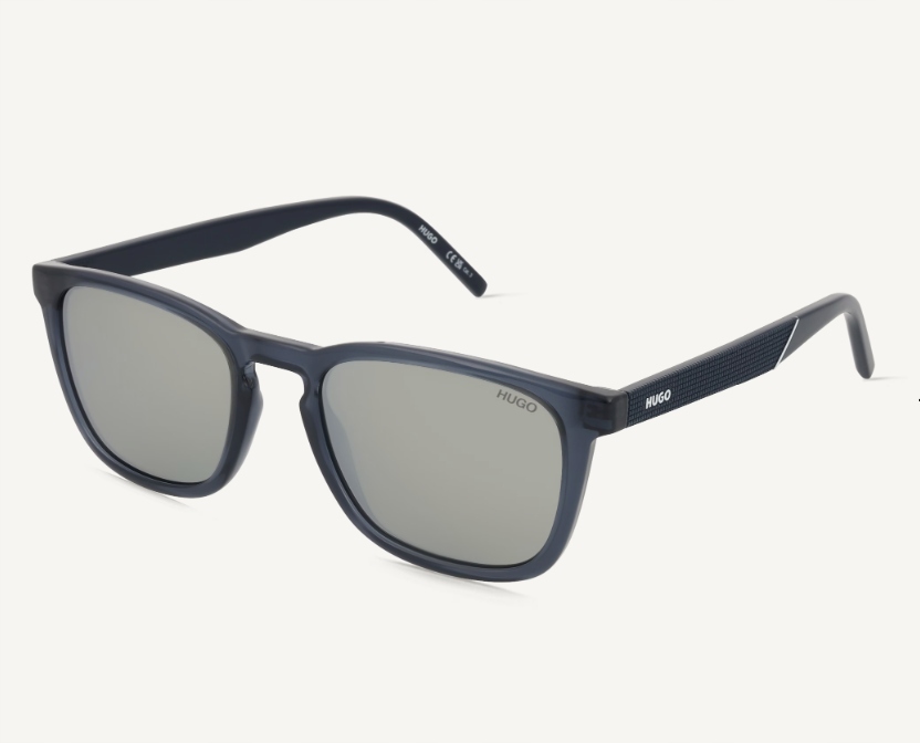 Hugo Boss Hg 1306/S Modrá Šedá Zrcadlovka Stříbrná