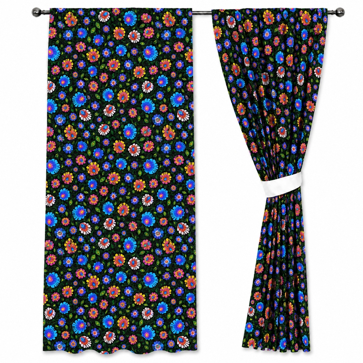 Zasłony bawełniane do pokoju dziecięcego 150x250cm komplet dekoracja okna
