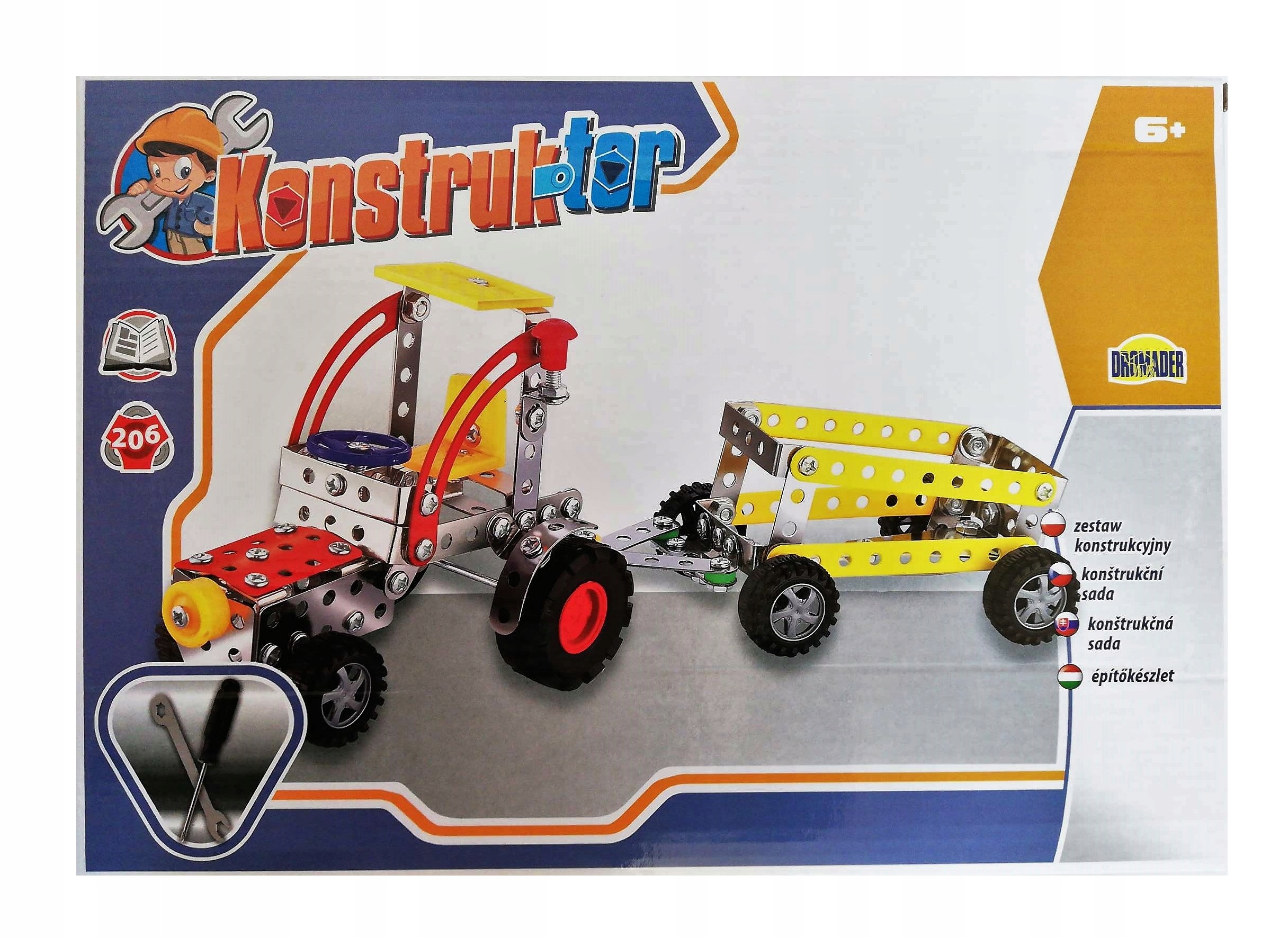 

klocki konstrukcyjne Konstruktor 206el. Traktor