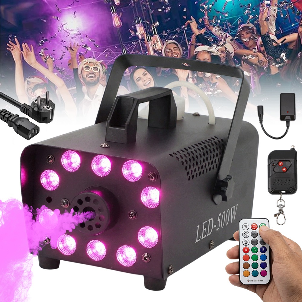 Výrobník Kouře, Mlha, Kouřový Stroj, Silný Rgb Led Efekt Dálkové Ovládání