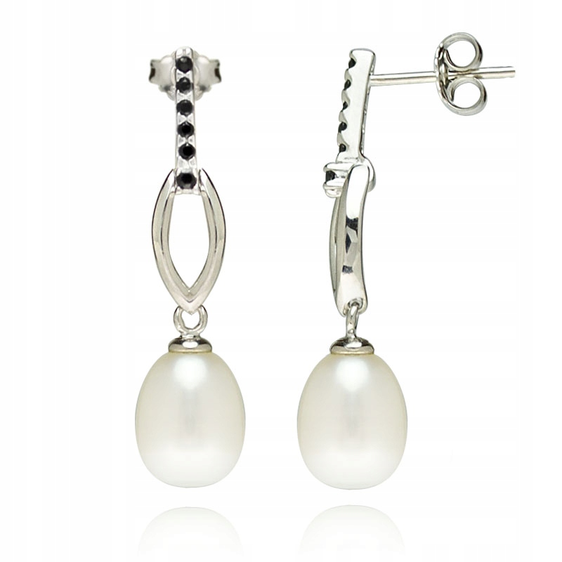 Stříbrné Náušnice S Pravou Perlou