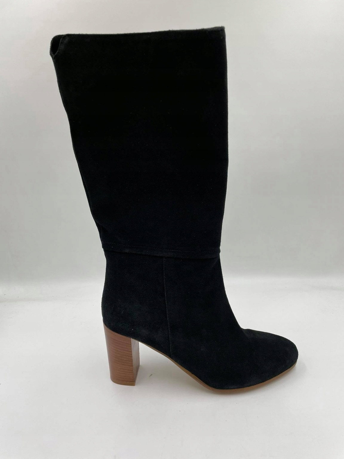 Lamica Černé Kozačky Na Podpatku 39 CM 39