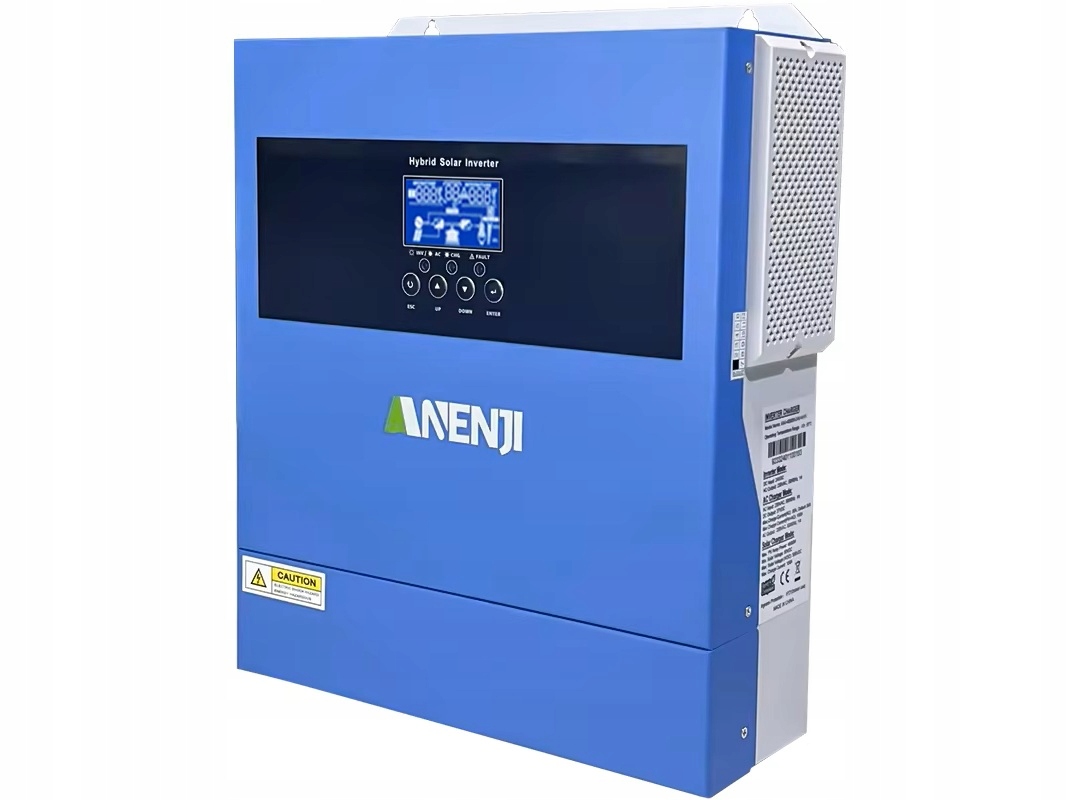 Inwerter hybrydowy 24V Anenji falownik solarny 4000W WiFi sinus 230V 4kW