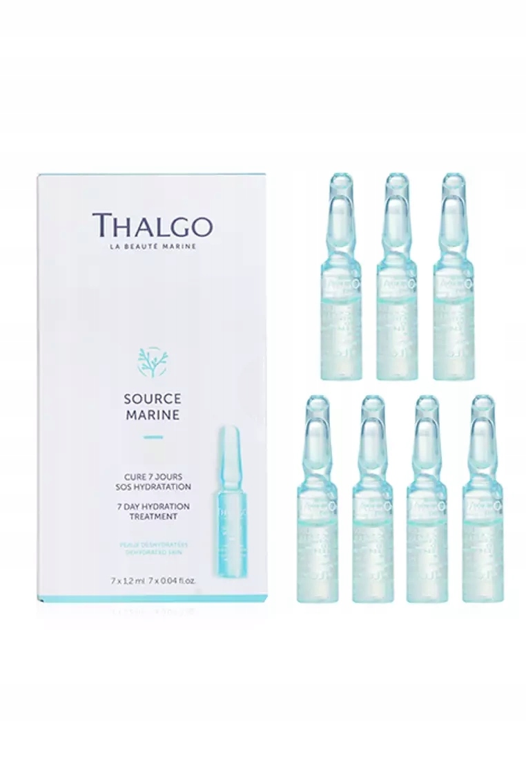 Thalgo Marine 7 Day Treatment, Nawilżający Koncentrat do Twarzy, 7x 1,2ml