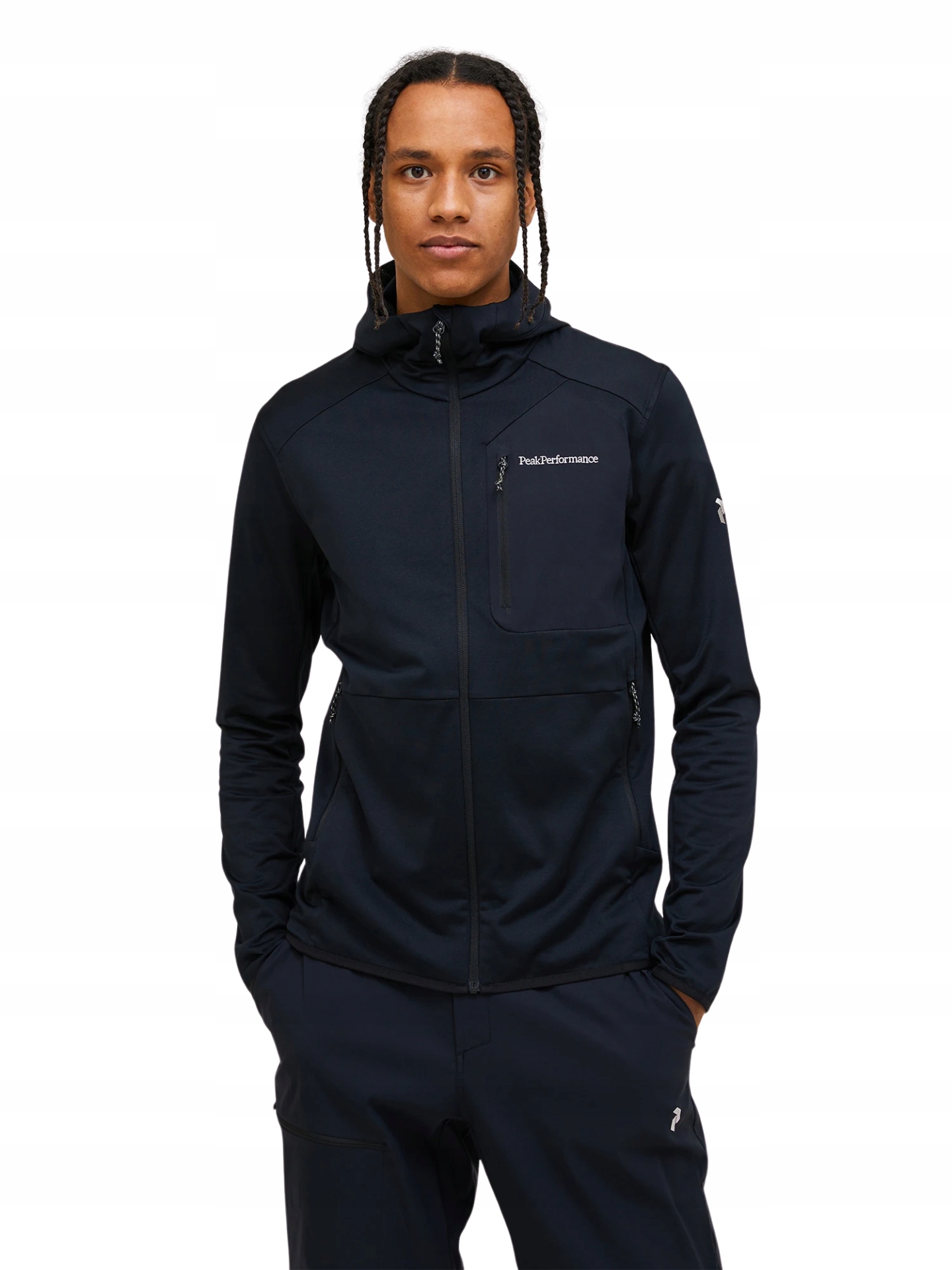 Mikina Peak Performance Utility Light Zip Hood černá S