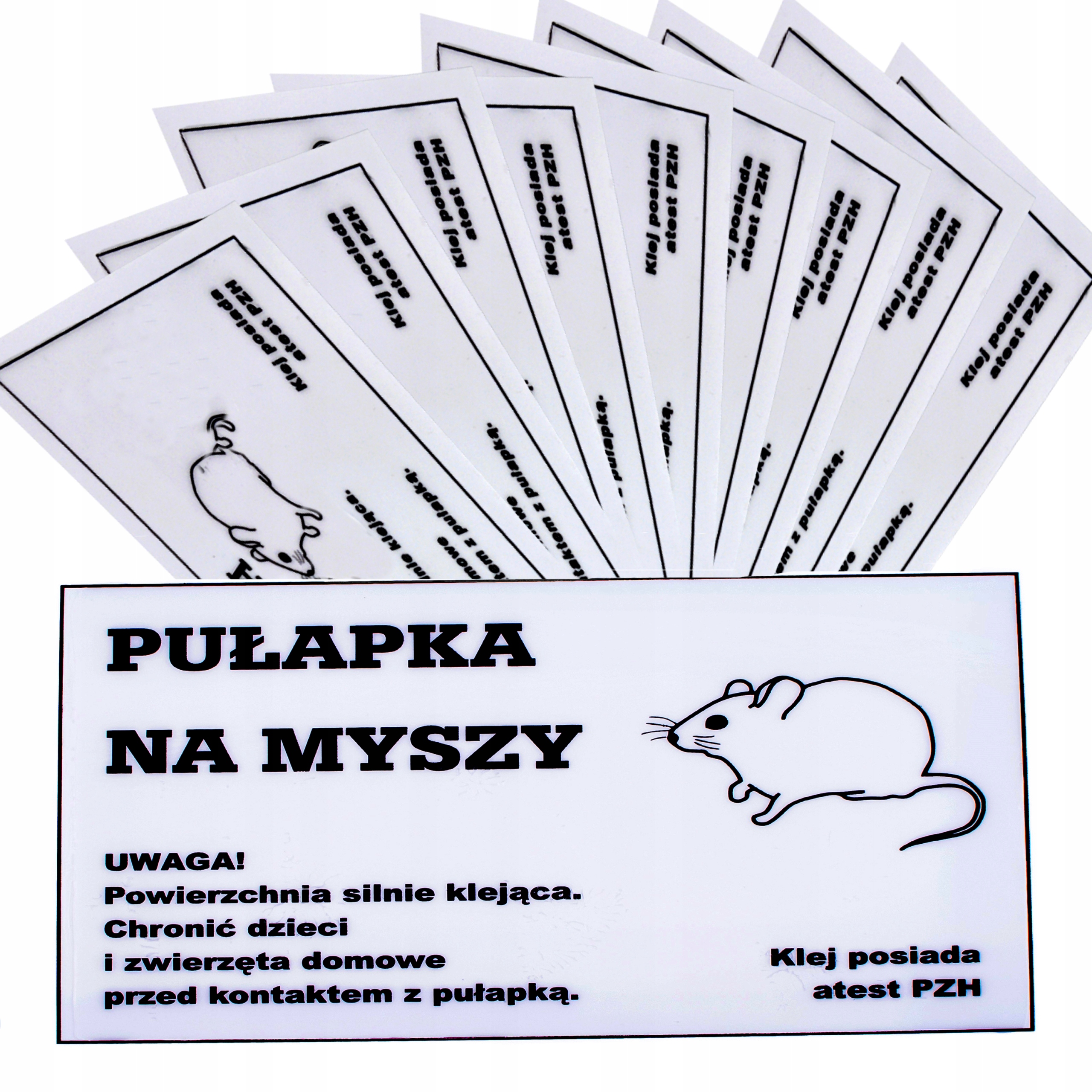 10x PUŁAPKA LEPOWA LEP NA MYSZY Z WABIKIEM PANKO