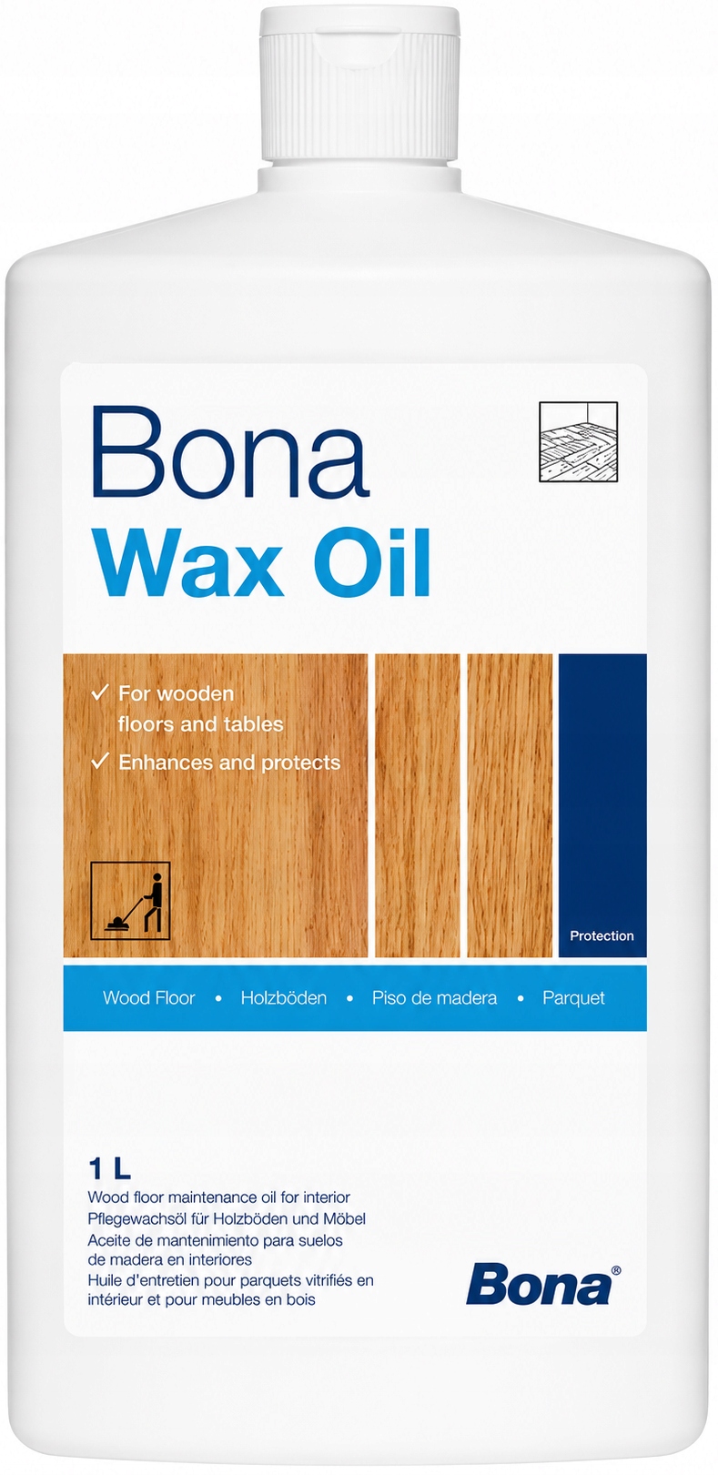 Bona Wax Oil W 1L olejová péče pro olejované a voskované podlahy