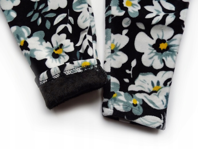 

Legginsy Spodnie Welurowe Na Futerku T9026 134