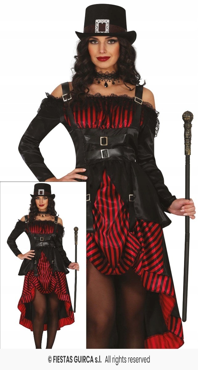 Kostým Gotická Kusicielka Převlek Steampunk Kostým Halloween M