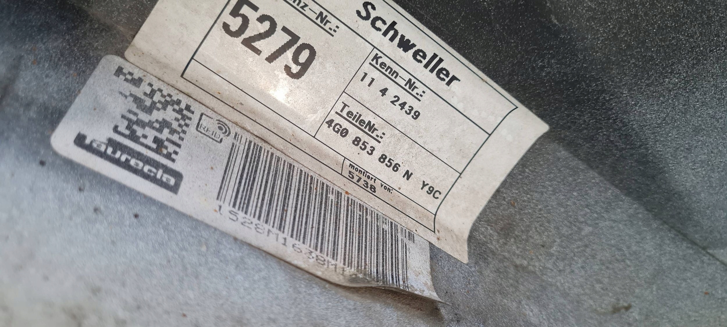 A6 S6 C7 4G LIFT moulding cap threshold threshold right 4G0853856N