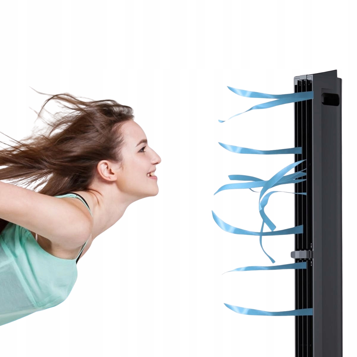 Stĺpový Ventilátor Ventilátor Tichý 32 dB Silný S Osciláciou Pilotom Stojací