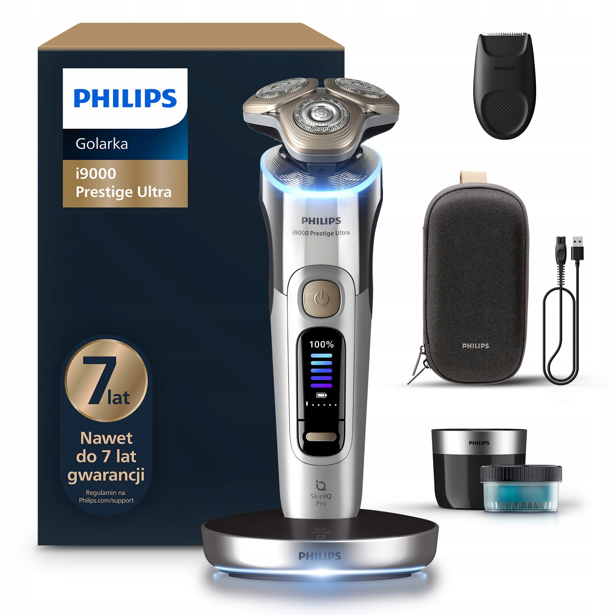 Philips Shaver i9000 Prestige Ultra XP9404/31 golarka elektryczna Skin