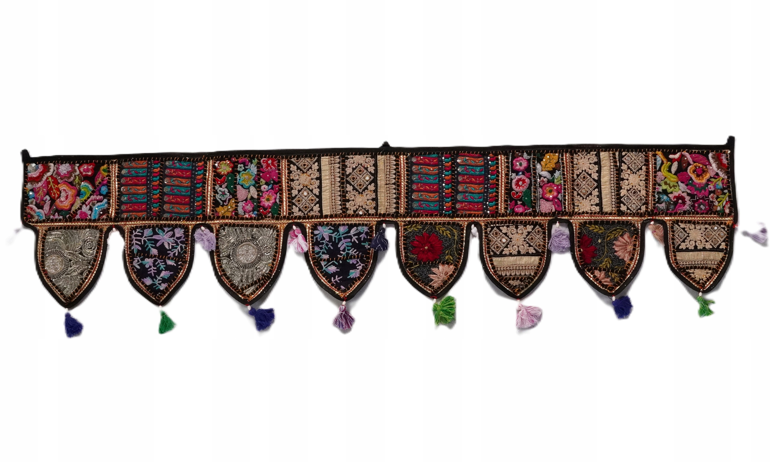 Patchwork Toran Lambrekýn indická ozdoba dveří a oken Dárek