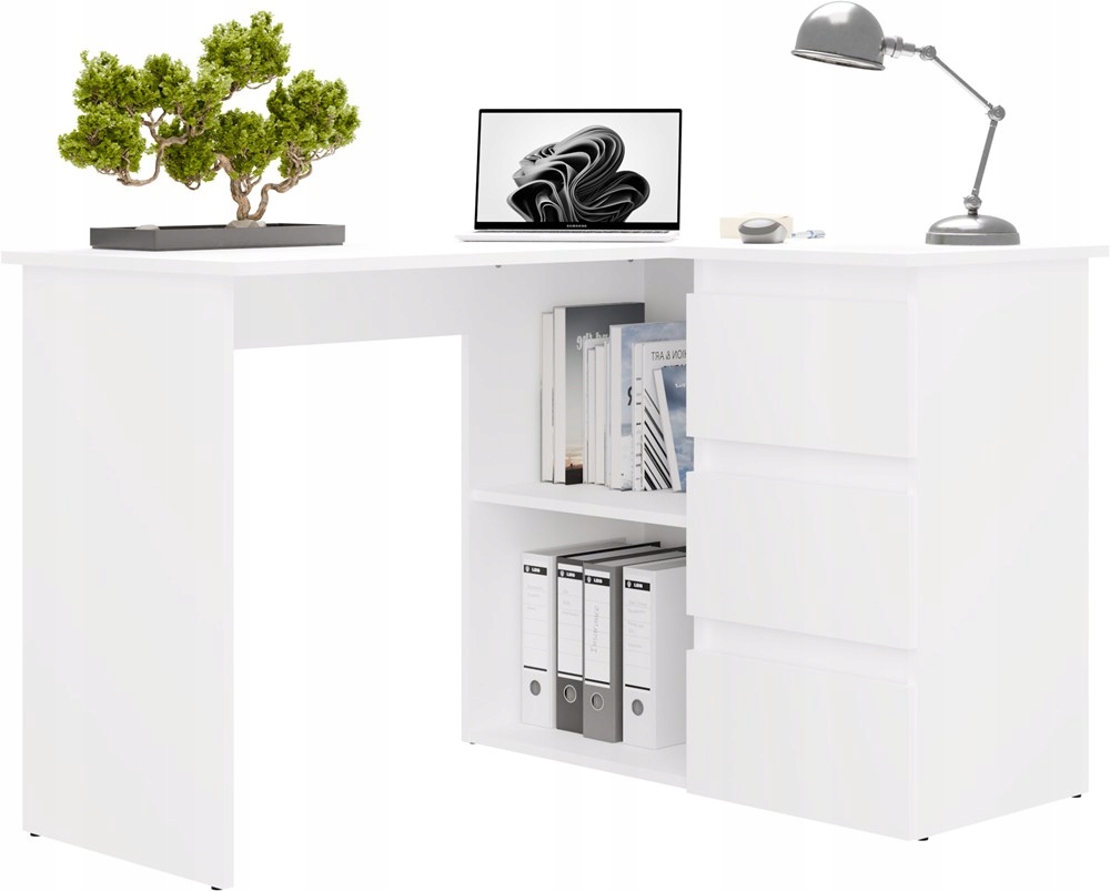 Psací stůl Nice Pravý Bílý