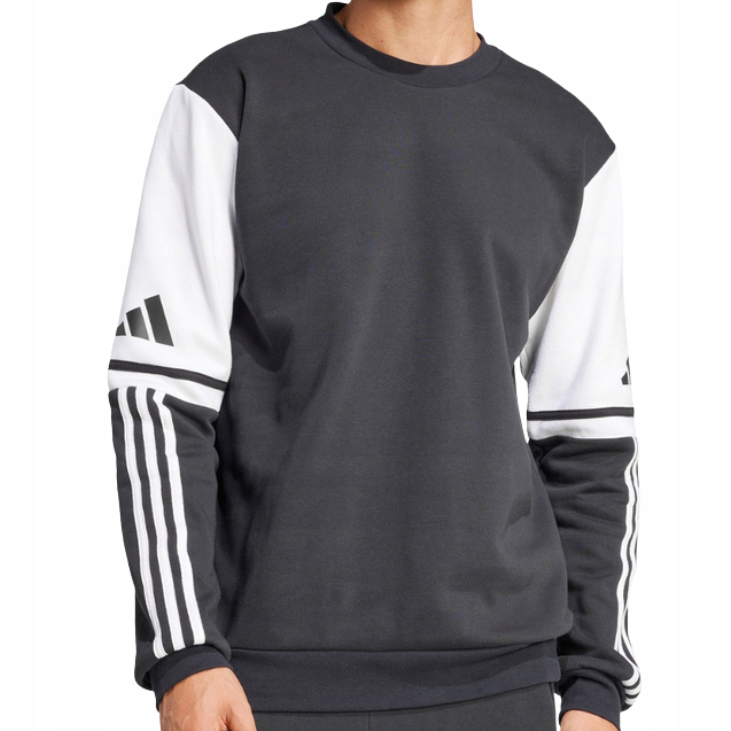 Adidas Bluza Męska Młodzieżowa Bez Kaptura Bawełniana Wysokiej Jakości