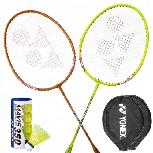 Zestaw do badmintona 2 rakiet Yonex GR-360 3 lotki Yonex